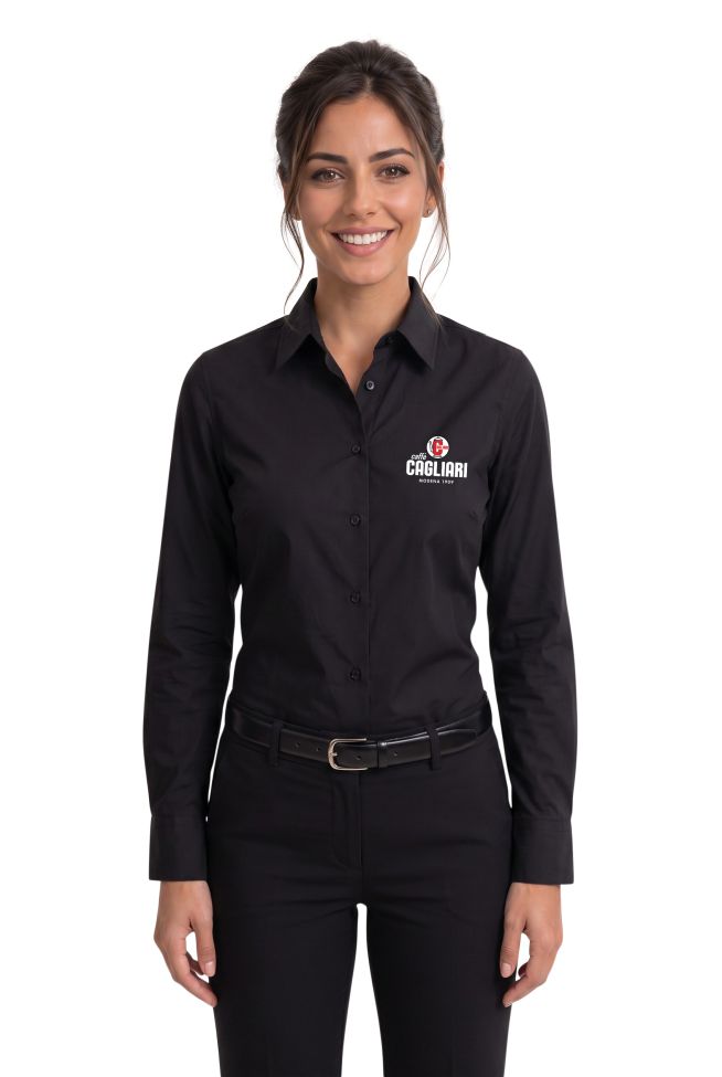    Camicia  ML donna nera Caffè Cagliari-K530