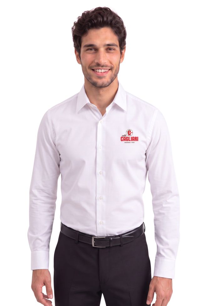    Camicia  ML uomo bianca Caffè Cagliari