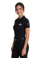    Polo MM donna nera  Caffè Cagliari-HQ-k255