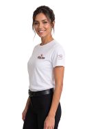    T-shirt donna bianca Caffè Cagliari-HQ-k3026