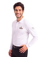    Polo ML uomo bianca  Caffè Cagliari-HQ-K256