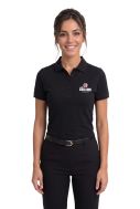    Polo MM donna nera  Caffè Cagliari-K255