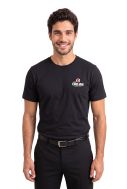    T-shirt uomo nera  Caffè Cagliari K3025